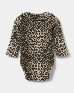 DICTESB BODYSTOCKING - Light brown leopard