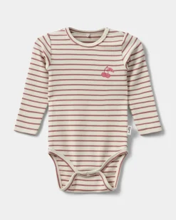 DICTESB BODYSTOCKING - Off White Striped