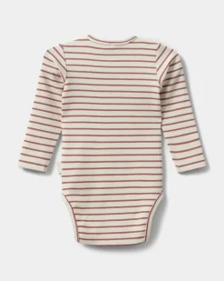 DICTESB BODYSTOCKING - Off White Striped