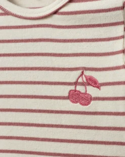 DICTESB BODYSTOCKING - Off White Striped