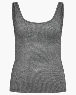 DIZASW TOP - Grey glitter