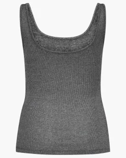 DIZASW TOP - Grey glitter