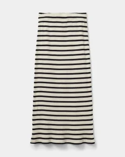 DIZASY SKIRT - Black striped