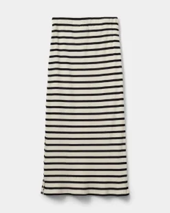 DIZASY SKIRT - Black striped
