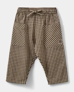 DONSB TROUSERS - Brown check