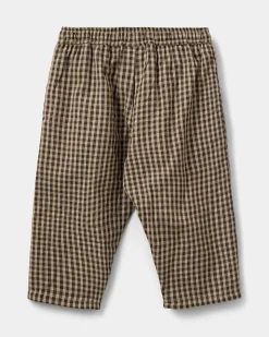DONSB TROUSERS - Brown check