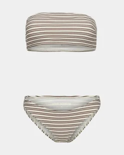 EbbaSW Bikini - Brown Striped