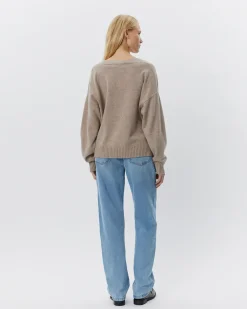 EDENSW SWEATER - Brown melange