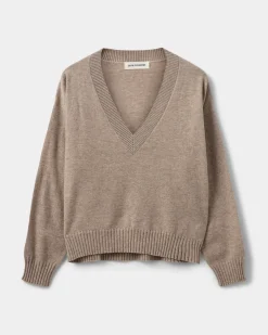 EDENSW SWEATER - Brown melange