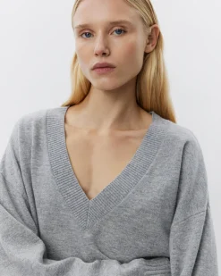 EDENSW SWEATER - Grey melange