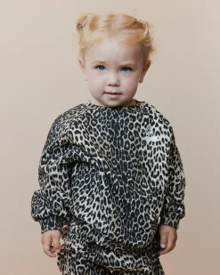 ELISSB RAGLAN SWEATSHIRT - Light brown leopard
