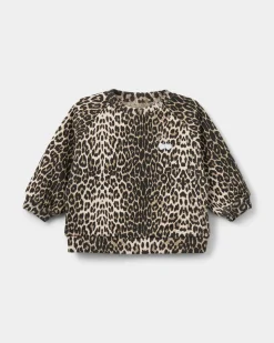 ELISSB RAGLAN SWEATSHIRT - Light brown leopard