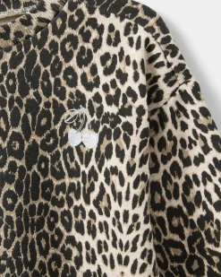 ELISSK SWEATSHIRT - Light brown leopard