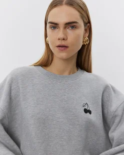 ELISW SWEATSHIRT - Grey melange