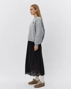 ELISW SWEATSHIRT - Grey melange