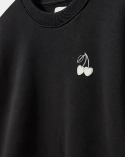 ELISW SWEATSHIRT - Washed black