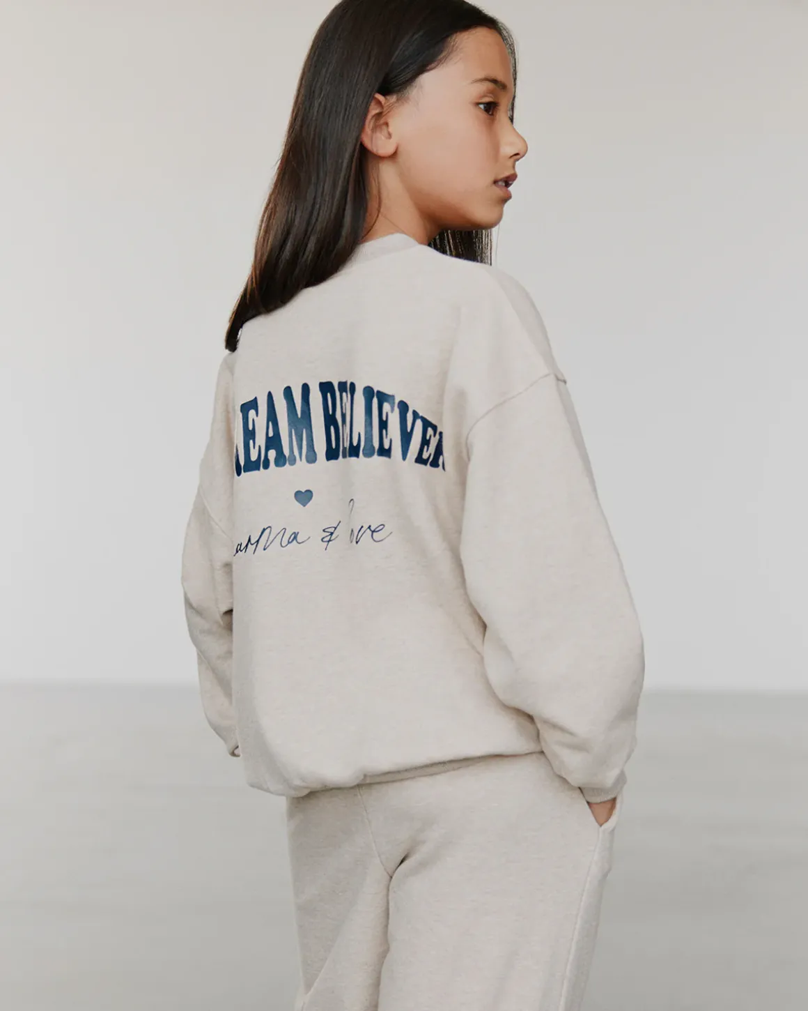 ELISY SWEATSHIRT - Beige Melange