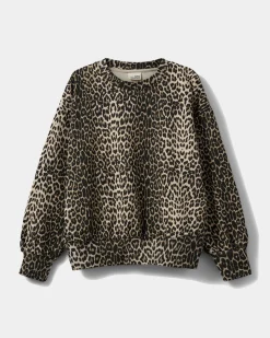 ELISY SWEATSHIRT - Light brown leopard