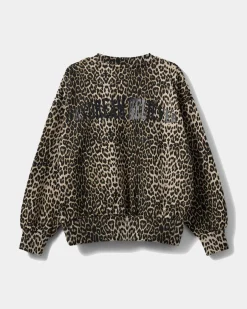 ELISY SWEATSHIRT - Light brown leopard