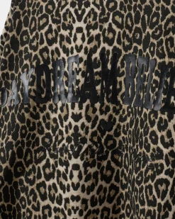 ELISY SWEATSHIRT - Light brown leopard