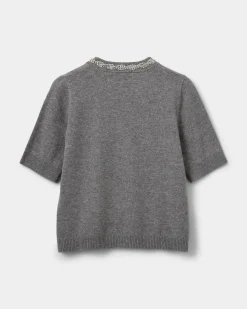 ELLERYSW CARDIGAN - Grey mel