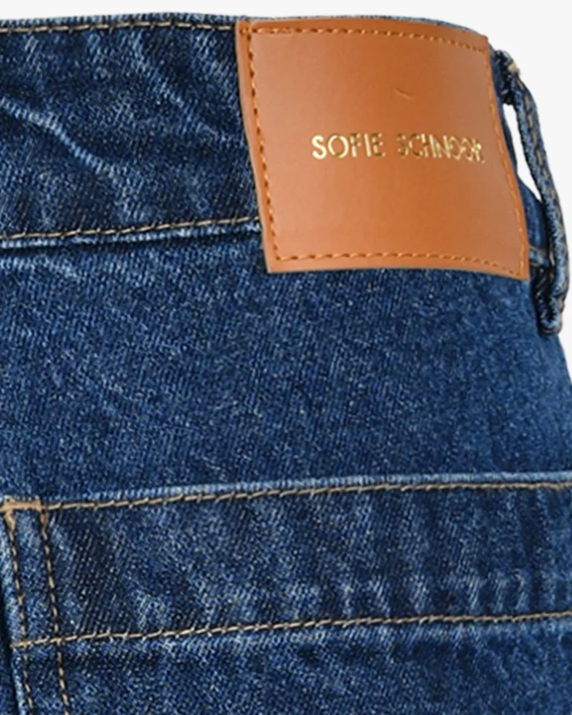 ELMINASW TROUSERS - Dark denim blue