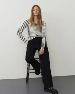 ELSIESW TROUSERS - Black