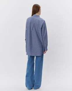 ELYNSW SHIRT - Blue striped