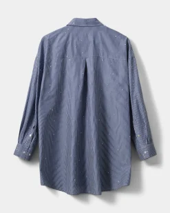 ELYNSW SHIRT - Blue striped