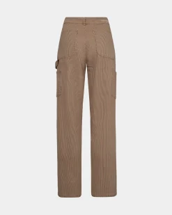 EMILYSW TROUSERS - Brown thin stripe