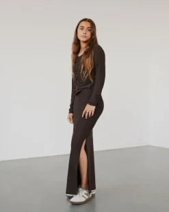 ENASSY SKIRT - Brown Fudge