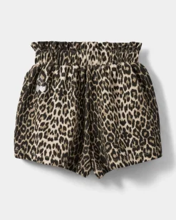 ESTRELLASK SHORTS - Light brown leopard