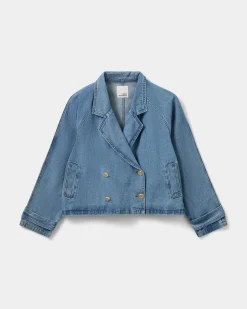 EUDORASW JACKET - Denim blue