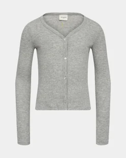 EVALYNNSY T-SHIRT LONG SLEEVE - Grey melange