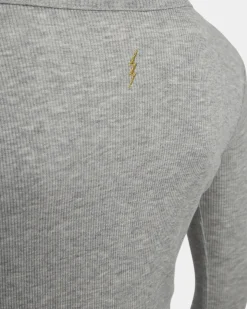 EVALYNNSY T-SHIRT LONG SLEEVE - Grey melange