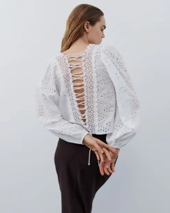EvelinaSW Blouse - White black