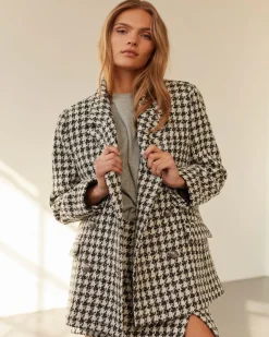 EVIESW JACKET - Black checked