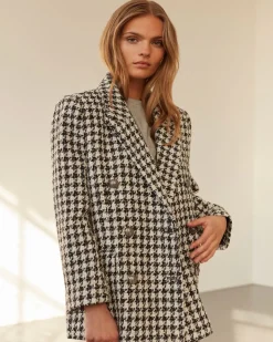 EVIESW JACKET - Black checked