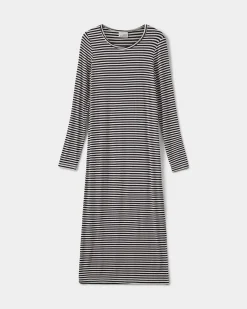 FACITASY DRESS - Navy Striped