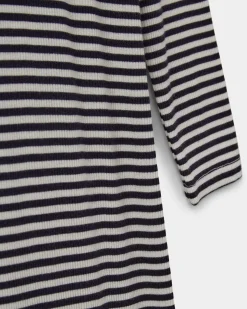 FACITASY DRESS - Navy Striped