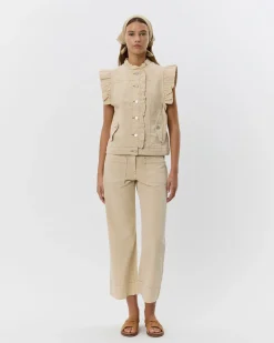 FARAHSW VEST - Warm Sand