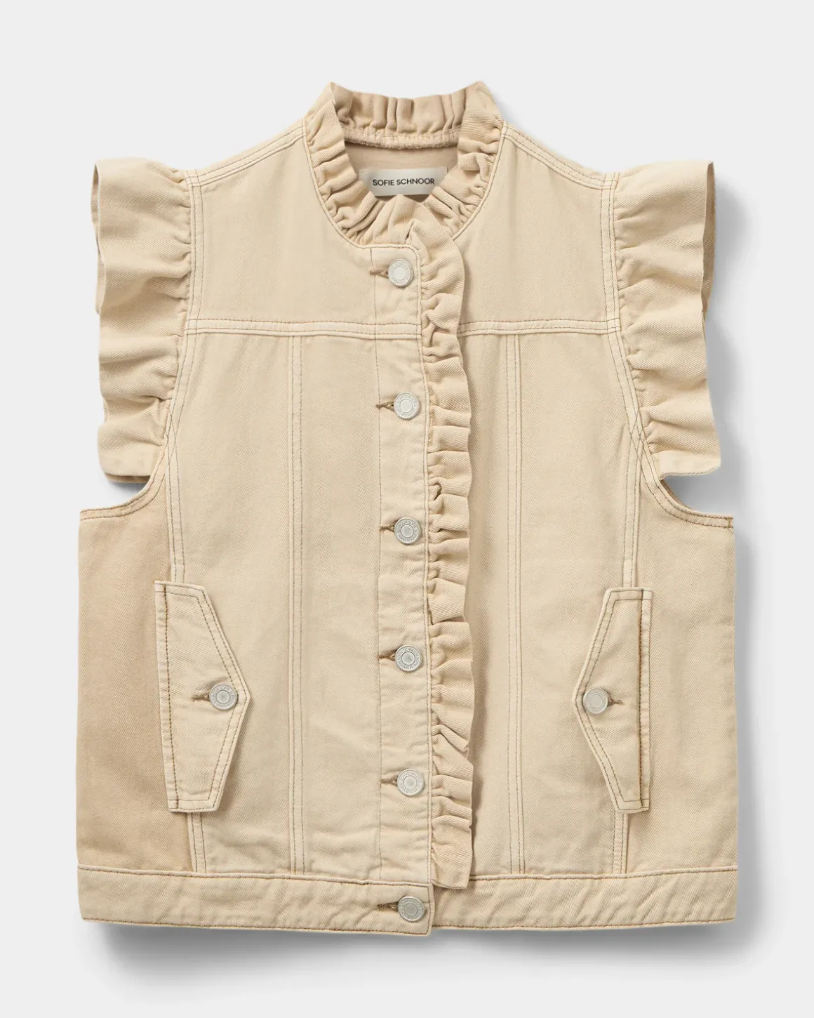 FARAHSW VEST - Warm Sand