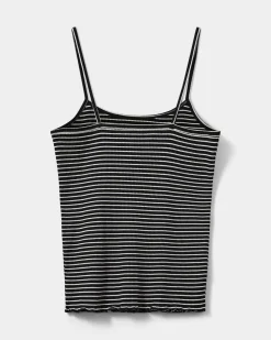 FAUNASW TOP - Off White Striped