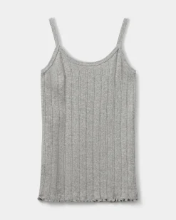 FAUNASY POIENTELLE TOP - Grey mel