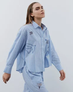 FenjaSW Shirt - Blue striped
