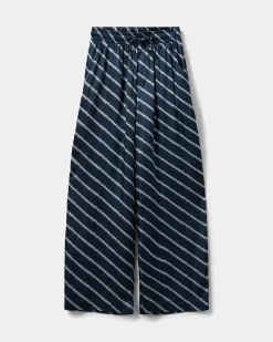 FIASY HIGH WAIST TROUSERS - Navy Blue