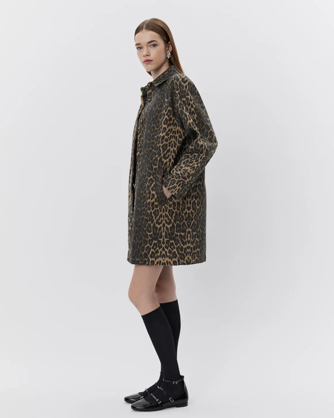 FILIPASW COAT - Light brown leopard