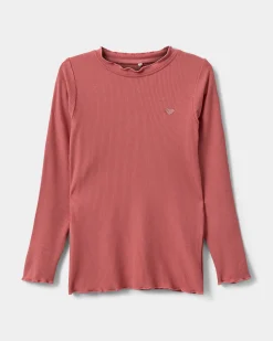 FINJASK T-SHIRT LONG SLEEVE - Coral Pink