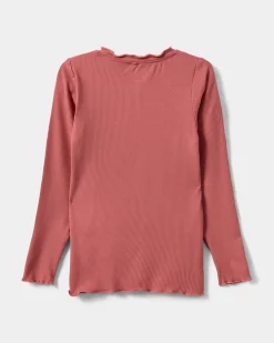 FINJASK T-SHIRT LONG SLEEVE - Coral Pink