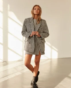 FINOLASW SKIRT - Black checked